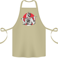 Samurai Tattoo Girl MMA Kenjutsu Kendo Iaido Cotton Apron 100% Organic Khaki