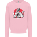 Samurai Tattoo Girl MMA Kenjutsu Kendo Iaido Kids Sweatshirt Jumper Light Pink