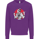 Samurai Tattoo Girl MMA Kenjutsu Kendo Iaido Kids Sweatshirt Jumper Purple