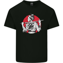Samurai Tattoo Girl MMA Kenjutsu Kendo Iaido Kids T-Shirt Childrens Black