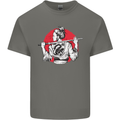 Samurai Tattoo Girl MMA Kenjutsu Kendo Iaido Kids T-Shirt Childrens Charcoal