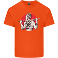 Samurai Tattoo Girl MMA Kenjutsu Kendo Iaido Kids T-Shirt Childrens Orange
