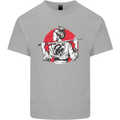 Samurai Tattoo Girl MMA Kenjutsu Kendo Iaido Kids T-Shirt Childrens Sports Grey