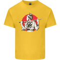 Samurai Tattoo Girl MMA Kenjutsu Kendo Iaido Kids T-Shirt Childrens Yellow