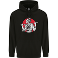 Samurai Tattoo Girl MMA Kenjutsu Kendo Iaido Mens 80% Cotton Hoodie Black