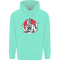 Samurai Tattoo Girl MMA Kenjutsu Kendo Iaido Mens 80% Cotton Hoodie Peppermint
