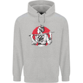 Samurai Tattoo Girl MMA Kenjutsu Kendo Iaido Mens 80% Cotton Hoodie Sports Grey