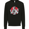 Samurai Tattoo Girl MMA Kenjutsu Kendo Iaido Mens Sweatshirt Jumper Black