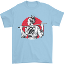 Samurai Tattoo Girl MMA Kenjutsu Kendo Iaido Mens T-Shirt 100% Cotton Light Blue