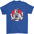 Samurai Tattoo Girl MMA Kenjutsu Kendo Iaido Mens T-Shirt 100% Cotton Royal Blue