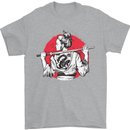 Samurai Tattoo Girl MMA Kenjutsu Kendo Iaido Mens T-Shirt 100% Cotton Sports Grey