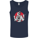 Samurai Tattoo Girl MMA Kenjutsu Kendo Iaido Mens Vest Tank Top Navy Blue