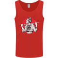 Samurai Tattoo Girl MMA Kenjutsu Kendo Iaido Mens Vest Tank Top Red