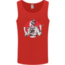 Samurai Tattoo Girl MMA Kenjutsu Kendo Iaido Mens Vest Tank Top Red