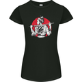 Samurai Tattoo Girl MMA Kenjutsu Kendo Iaido Womens Petite Cut T-Shirt Black