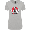 Samurai Tattoo Girl MMA Kenjutsu Kendo Iaido Womens Wider Cut T-Shirt Sports Grey