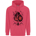 Samurai Warrior Dragon & Sun Fantasy MMA Childrens Kids Hoodie Heliconia