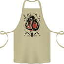 Samurai Warrior Dragon & Sun Fantasy MMA Cotton Apron 100% Organic Khaki