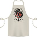 Samurai Warrior Dragon & Sun Fantasy MMA Cotton Apron 100% Organic Natural