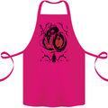 Samurai Warrior Dragon & Sun Fantasy MMA Cotton Apron 100% Organic Pink