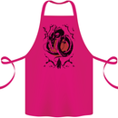 Samurai Warrior Dragon & Sun Fantasy MMA Cotton Apron 100% Organic Pink