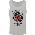 Samurai Warrior Dragon & Sun Fantasy MMA Mens Vest Tank Top Sports Grey