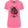 Samurai Warrior Dragon & Sun Fantasy MMA Womens Wider Cut T-Shirt Azalea