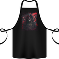 Samurai of Death Japanese Fantasy Warrior Cotton Apron 100% Organic Black