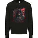 Samurai of Death Japanese Fantasy Warrior Kids Sweatshirt Jumper Black