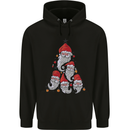 Santa Clause Christmas Tree Childrens Kids Hoodie Black