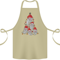 Santa Clause Christmas Tree Cotton Apron 100% Organic Khaki