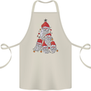 Santa Clause Christmas Tree Cotton Apron 100% Organic Natural