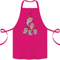 Santa Clause Christmas Tree Cotton Apron 100% Organic Pink
