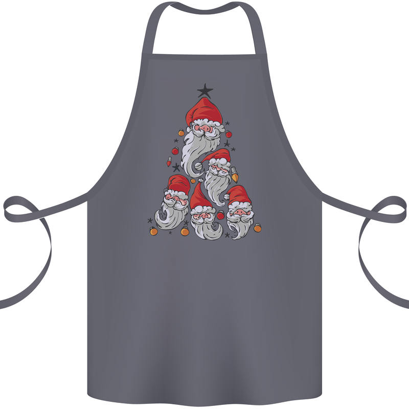Santa Clause Christmas Tree Cotton Apron 100% Organic Steel