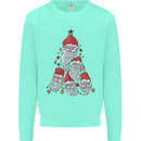 Santa Clause Christmas Tree Kids Sweatshirt Jumper Peppermint