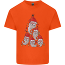 Santa Clause Christmas Tree Kids T-Shirt Childrens Orange