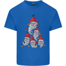 Santa Clause Christmas Tree Kids T-Shirt Childrens Royal Blue
