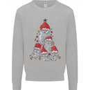 Santa Clause Christmas Tree Mens Sweatshirt Jumper Sports Grey