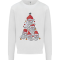 Santa Clause Christmas Tree Mens Sweatshirt Jumper White