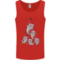 Santa Clause Christmas Tree Mens Vest Tank Top Red