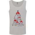 Santa Clause Christmas Tree Mens Vest Tank Top Sports Grey