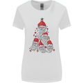 Santa Clause Christmas Tree Womens Wider Cut T-Shirt White