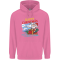 Santa Clause Fishing Funny Christmas Childrens Kids Hoodie Azalea