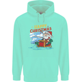 Santa Clause Fishing Funny Christmas Childrens Kids Hoodie Peppermint