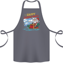 Santa Clause Fishing Funny Christmas Cotton Apron 100% Organic Steel