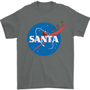 Santa Clause NASA Parody Funny Christmas Mens T-Shirt Cotton Gildan Charcoal