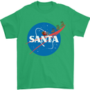 Santa Clause NASA Parody Funny Christmas Mens T-Shirt Cotton Gildan Irish Green
