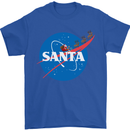 Santa Clause NASA Parody Funny Christmas Mens T-Shirt Cotton Gildan Royal Blue