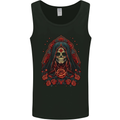 Santa Muerte Cult Female Deity Saint of Death Mens Vest Tank Top Black
