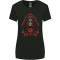 Santa Muerte Cult Female Deity Saint of Death Womens Wider Cut T-Shirt Black